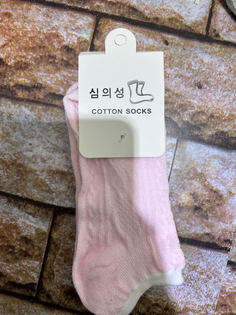 Yulan Women's  Diamond Boat Socks 41944 pink