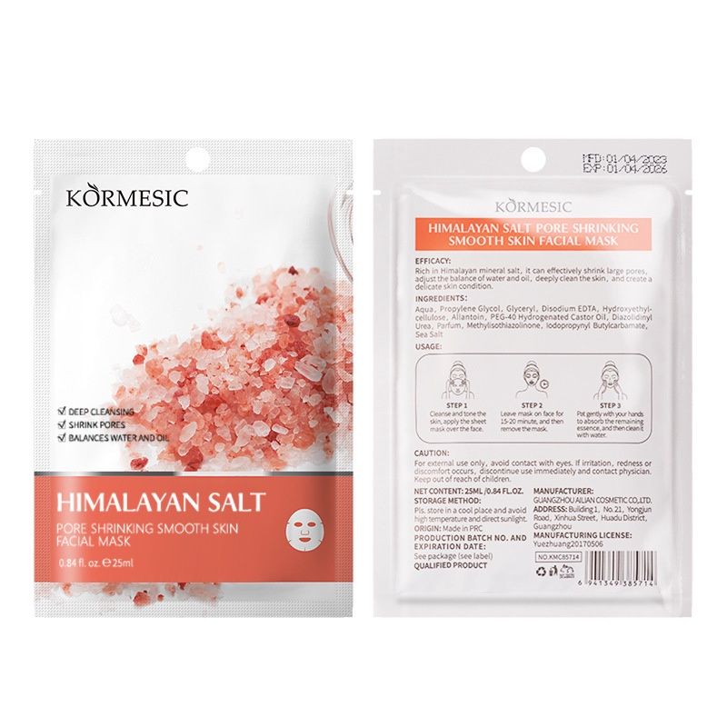 Kormesic Himalayan Salt facial mask 25ml sheet  85714