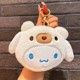 CT Keychain: plush coin purse-Cinnamon dog 00127