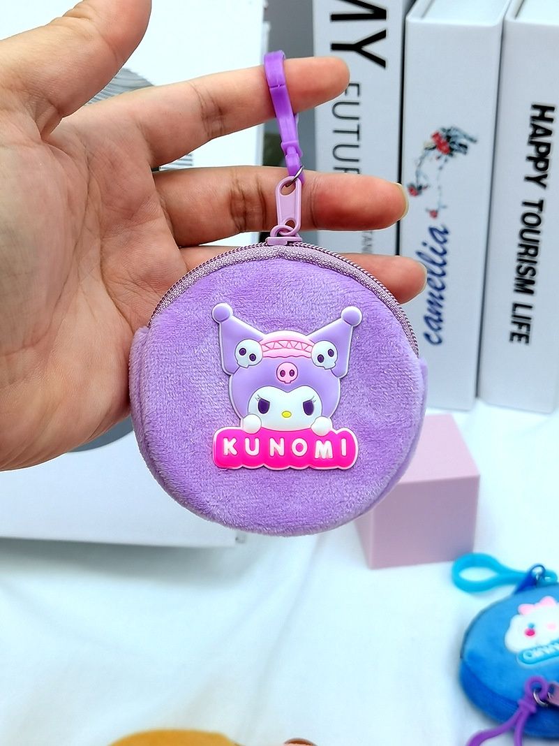 JP Sanrio card coin purse: Purple Cool Rice 24711
