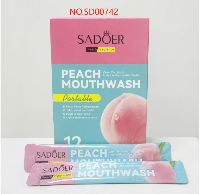 00742 SD Peach Mouthwash 10ml×20