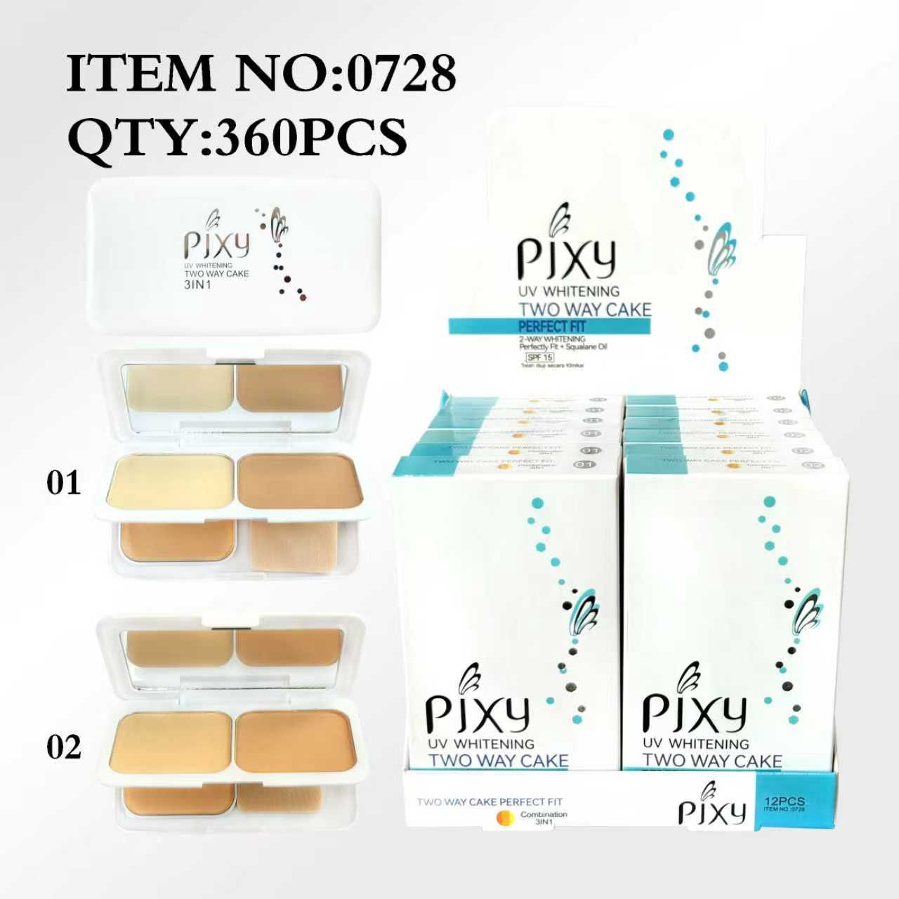 Pixy two way cake SPF30, #: 01 Light
