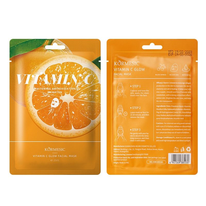 Kormesic Vitamin C Mask facial mask 25ml sheet 85530 86528