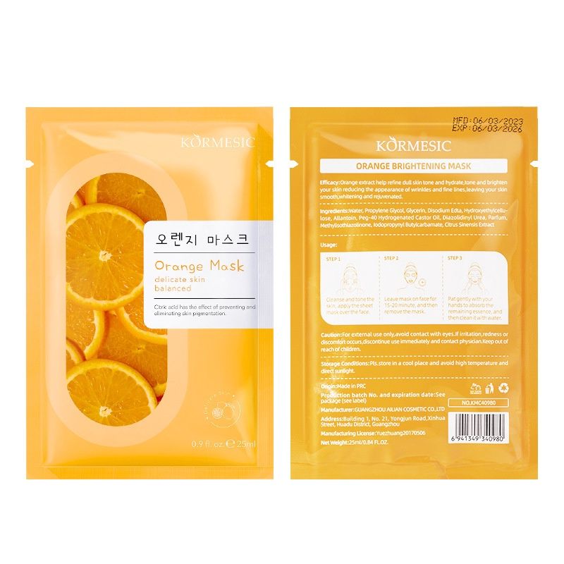 Kormesic Orange Mask facial mask 25ml sheet  40980