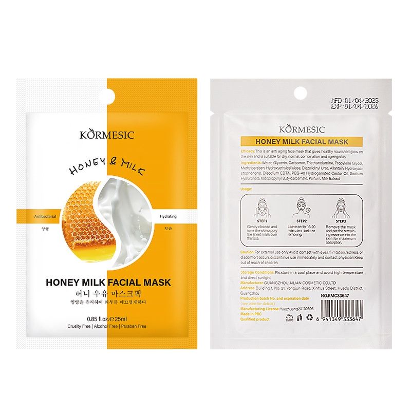 Kormesic Honey Milk  Mask facial mask 25ml sheet  33647