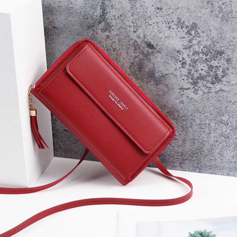 JP 951 Horizontal Crossbody Mobile Phone Bag: Claret 61156