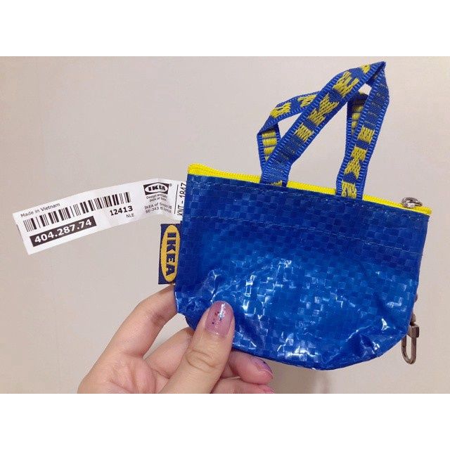 Ikea KNOLIG bag  9x7cm small blue 24139