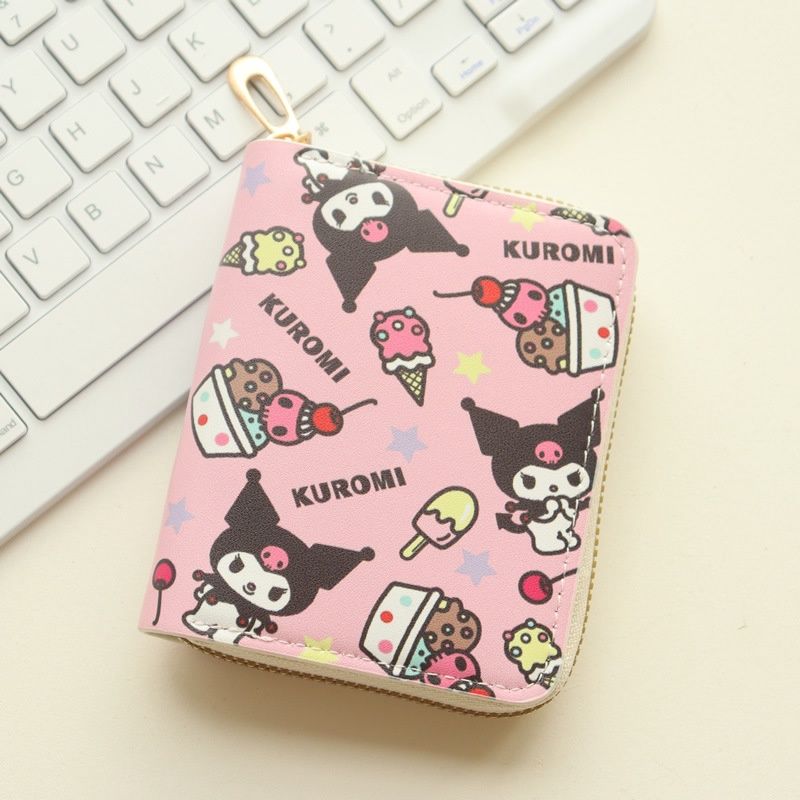 Juimei Short zipper wallet: ice bar Kuromi  68848