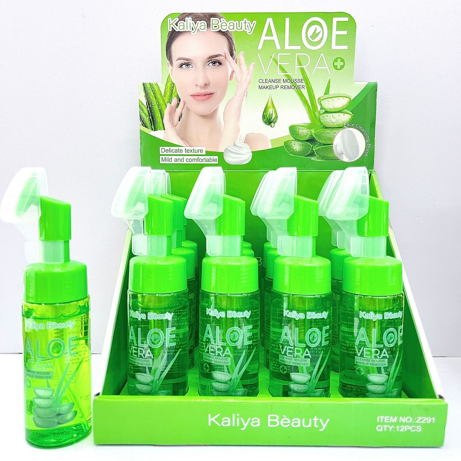 KALIYA BEAUTY NOTEVAS F7058 Aloe Cleanse Mousse makeup remover 70589 (150mlx12/ctn)