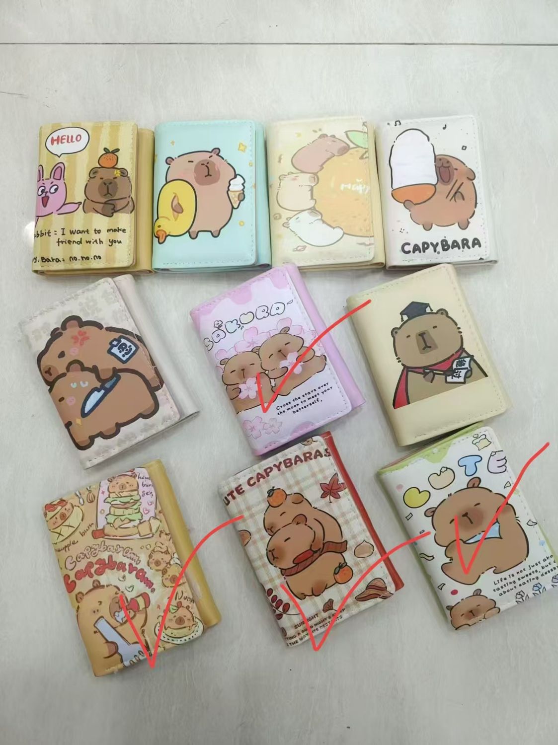 Z 03# Labubu Trifold  Short Purse  87755