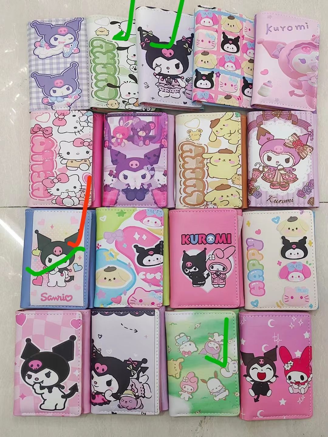 Z Kawaii Cartoon 0308# Trifold Short Purse 87753