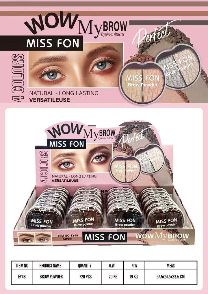 Miss Fon EY48 Brow Powder, #: 01  Light Brown