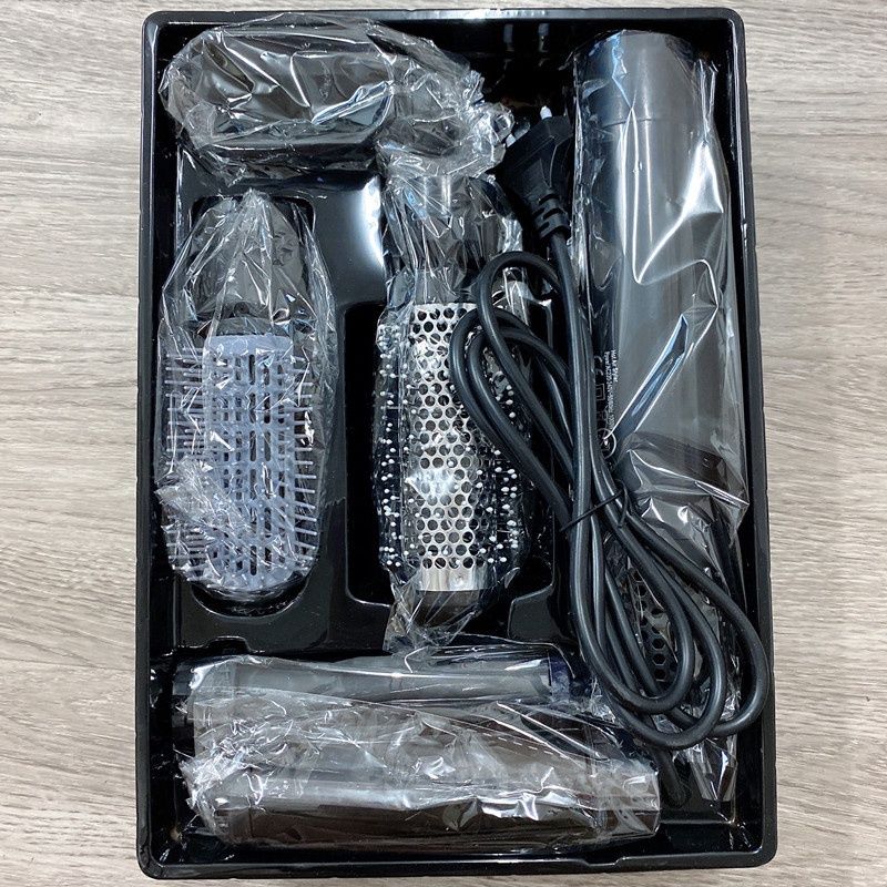 64125 5-in-1 hot air comb  hair dryer Black