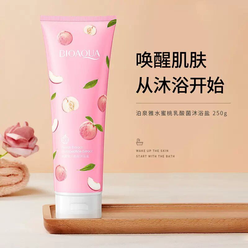 03669 BQY Peach Body Scrub 100g