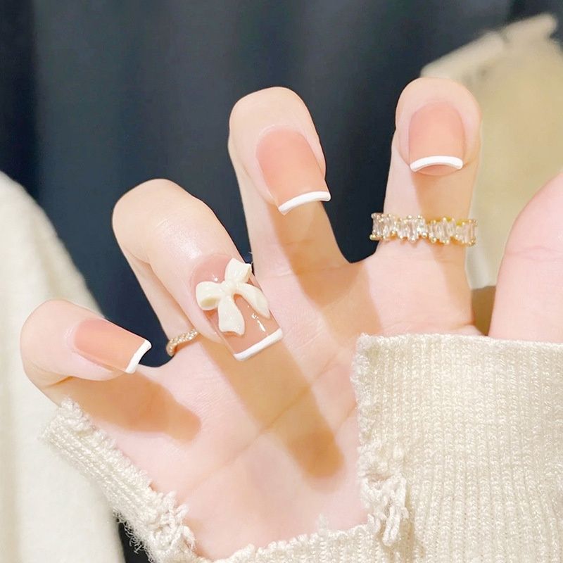 GS 80610 Wearable nail: cream bow (2-27A