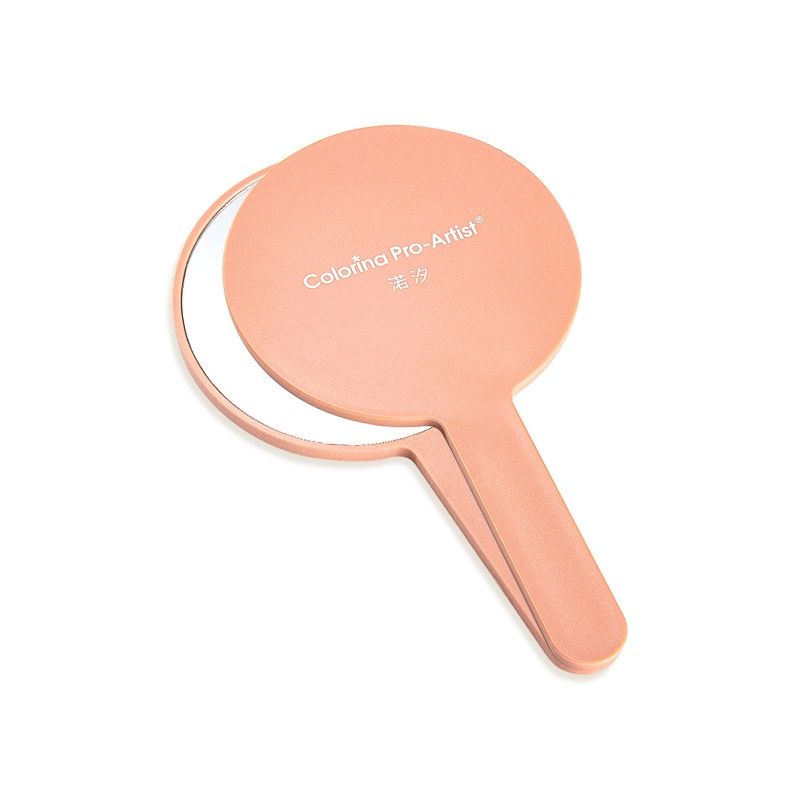 Colorina Pro-Artist Pink Girly Round Small Handle Mirror 04797