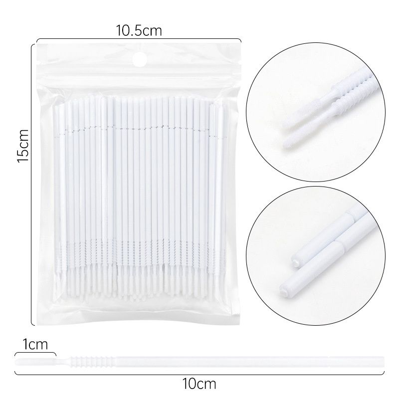 DYJ  Eyelash cleaning swab: white threaded strip 49228