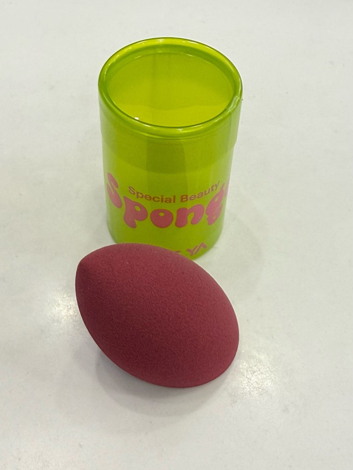 Yaling Beauty Egg Beveled Wine Red 69725960737115