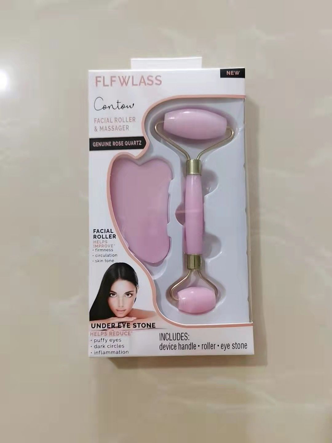ZF Face jade roller massager pink 38598