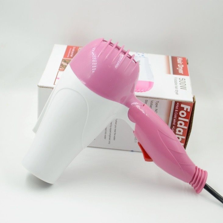 12908 Foldable Hair Dryer, clr: Pink
