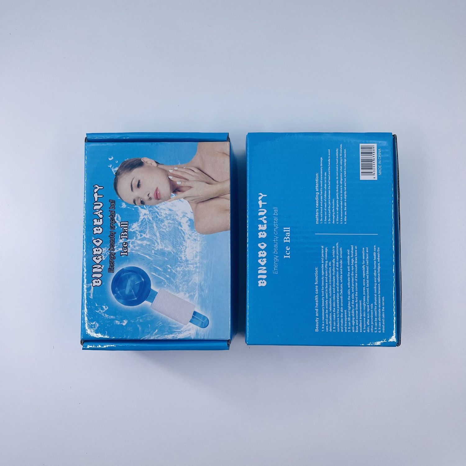 86809 CX face massage  ice therapy ball: blue