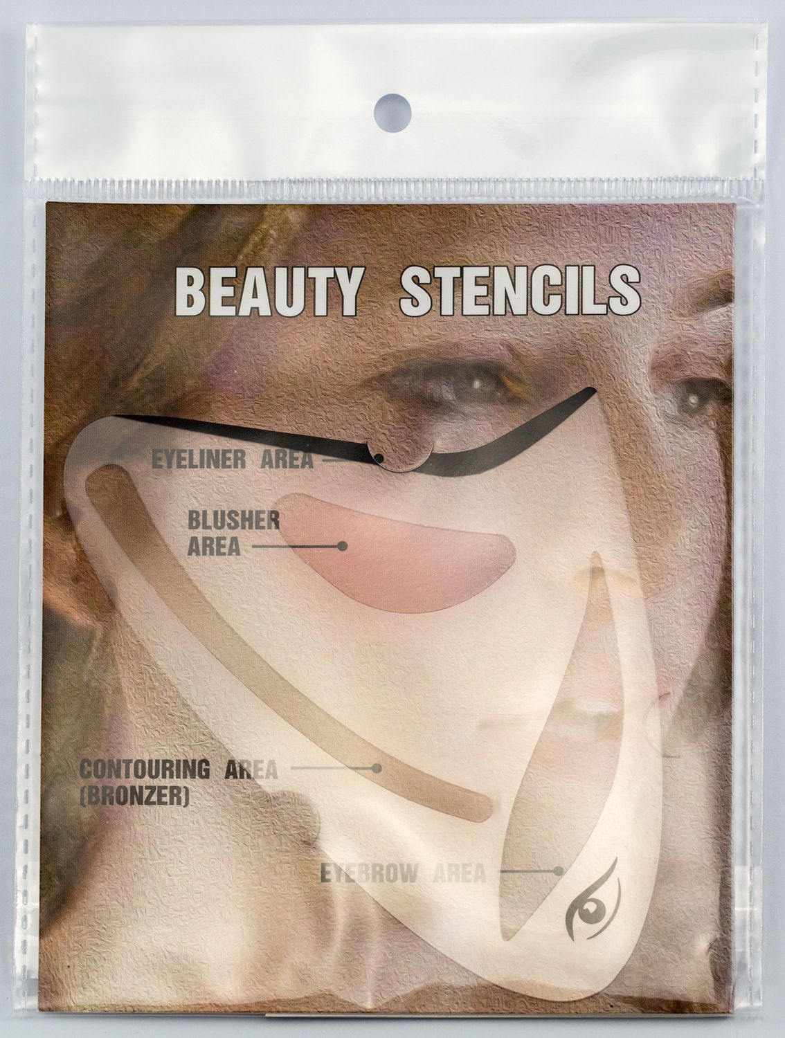 Qunxing 0004 Beginner's beauty makeup - [4 in 1 Trans PP Card] 03487