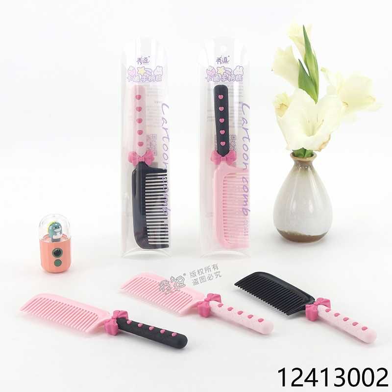 DRS Handle comb. Pink heart bow 24134