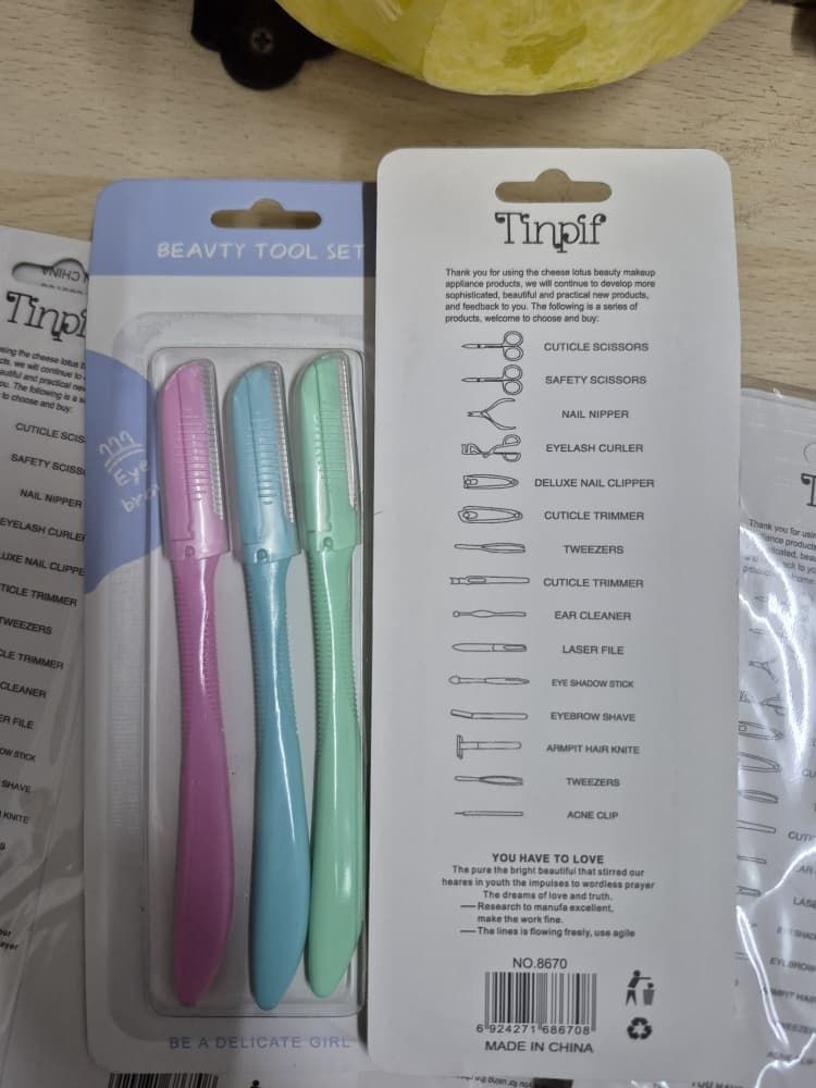 04876 eyebrow razor yzl, #: 8670