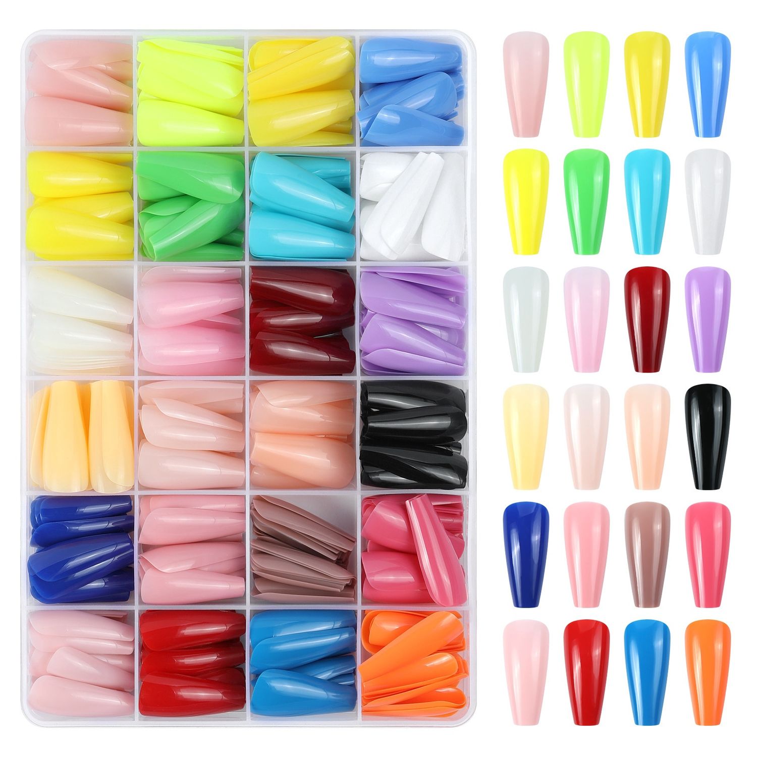 1393 PP Nail art H138 nail tips 24 clr 576 pcs