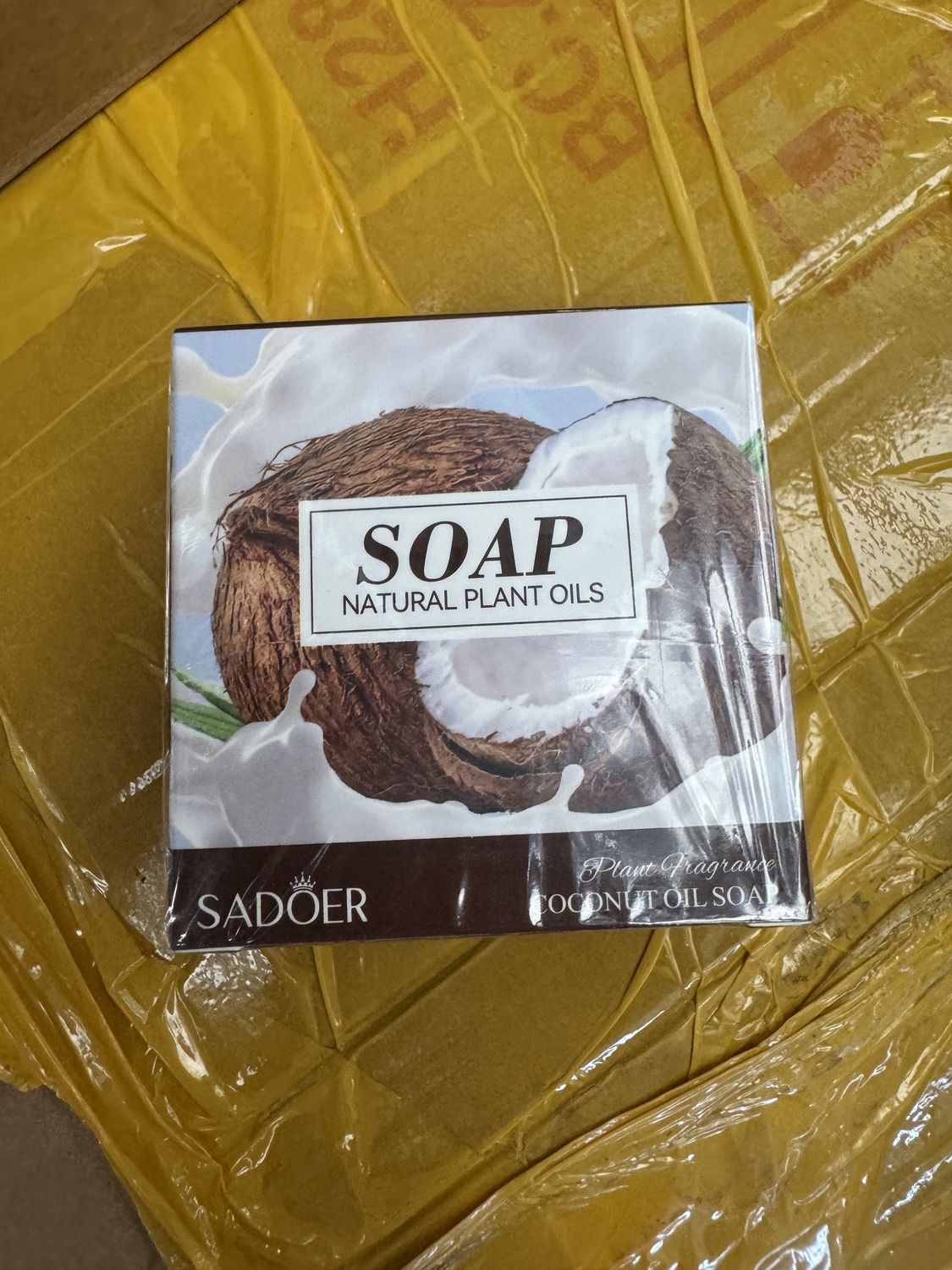 72522 SADOER Coconut Essential Oil Soap (Includes Foaming Net) 100g