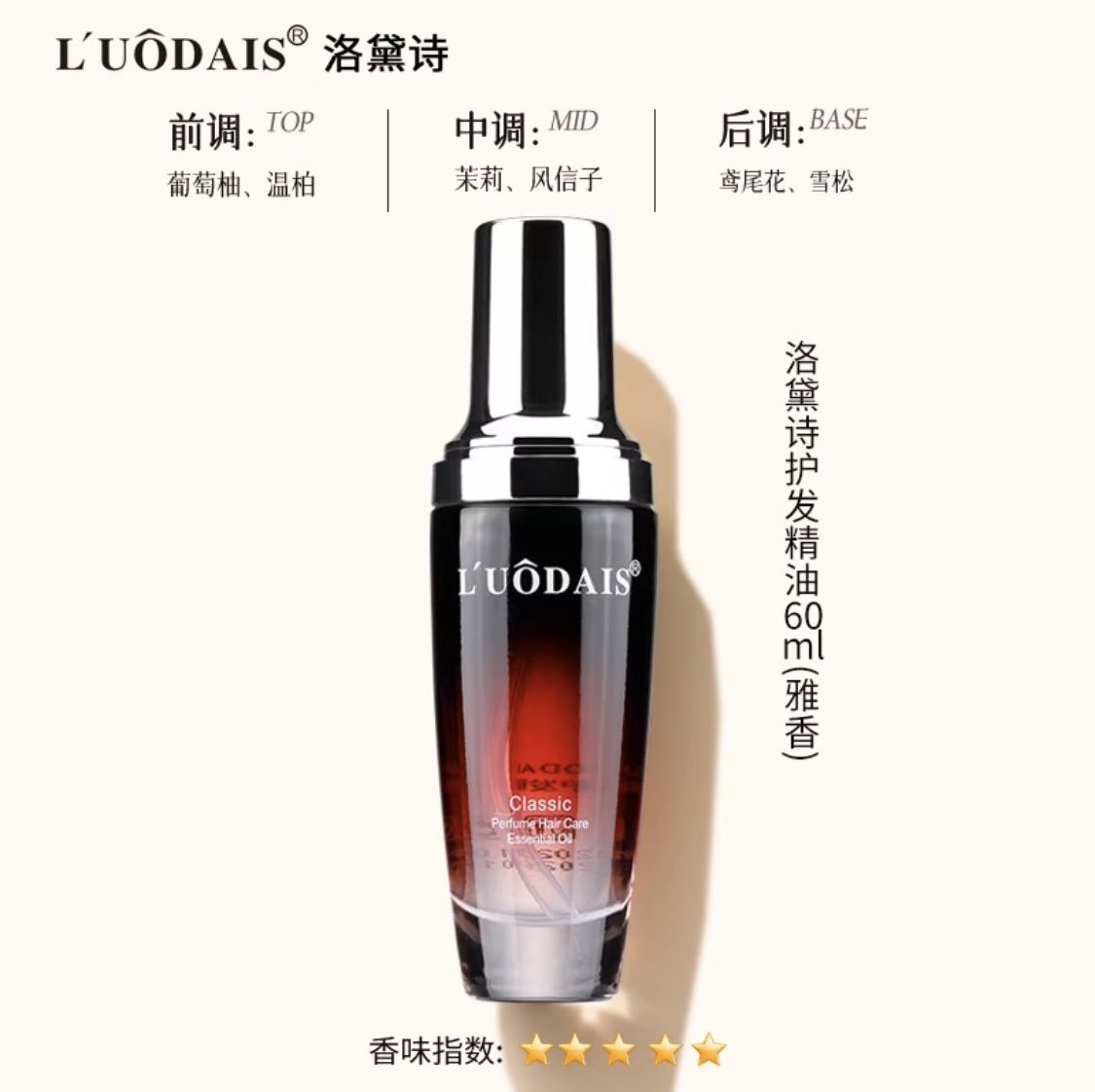 LUODAIS A Elegant Fragrance Hair oil 60ml red