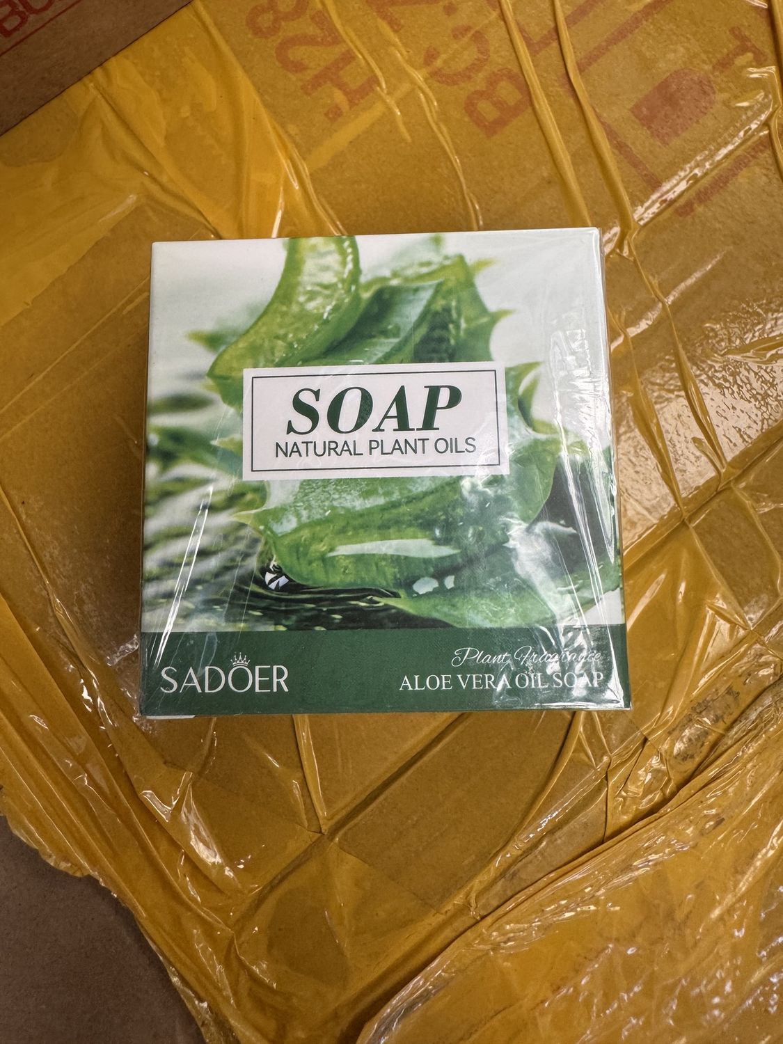 72560 SADOER Aloe Vera Essential Oil Soap (Includes Foaming Net) 100g