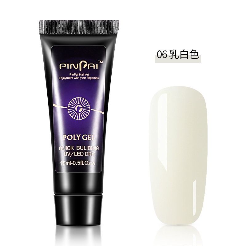 Pinpai Nail extension glue - 6# milky white 15ml 58496