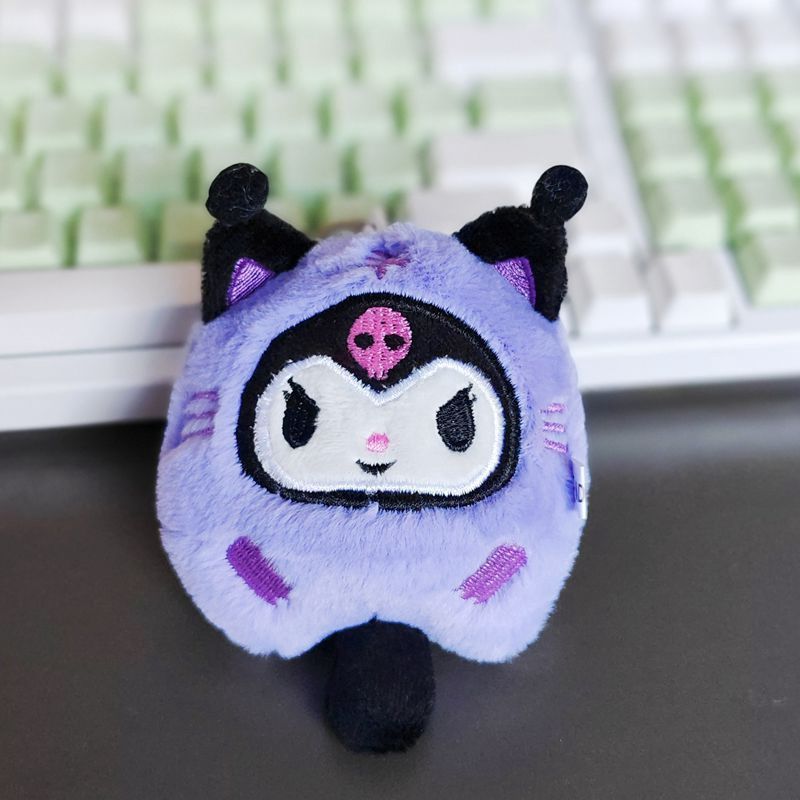 XY 0806 Plush pendant: Lollipop Sanrio Purple 11cm: with gold keychain 69464