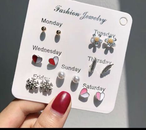 Mangxiaoguo week 7 pair ear pierce: 小雏菊 86571