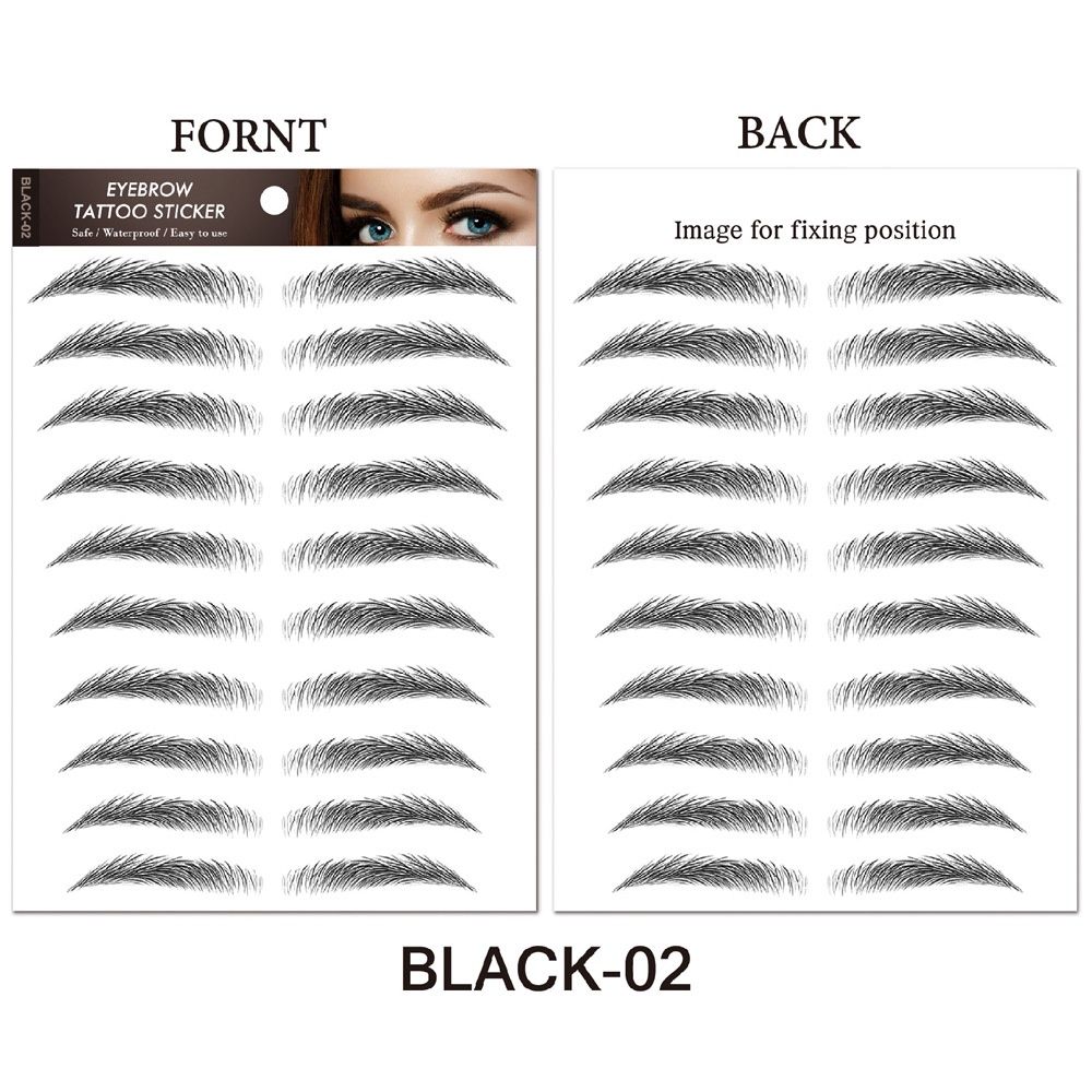 YH  eyebrow sticker: BLACK-02 07363