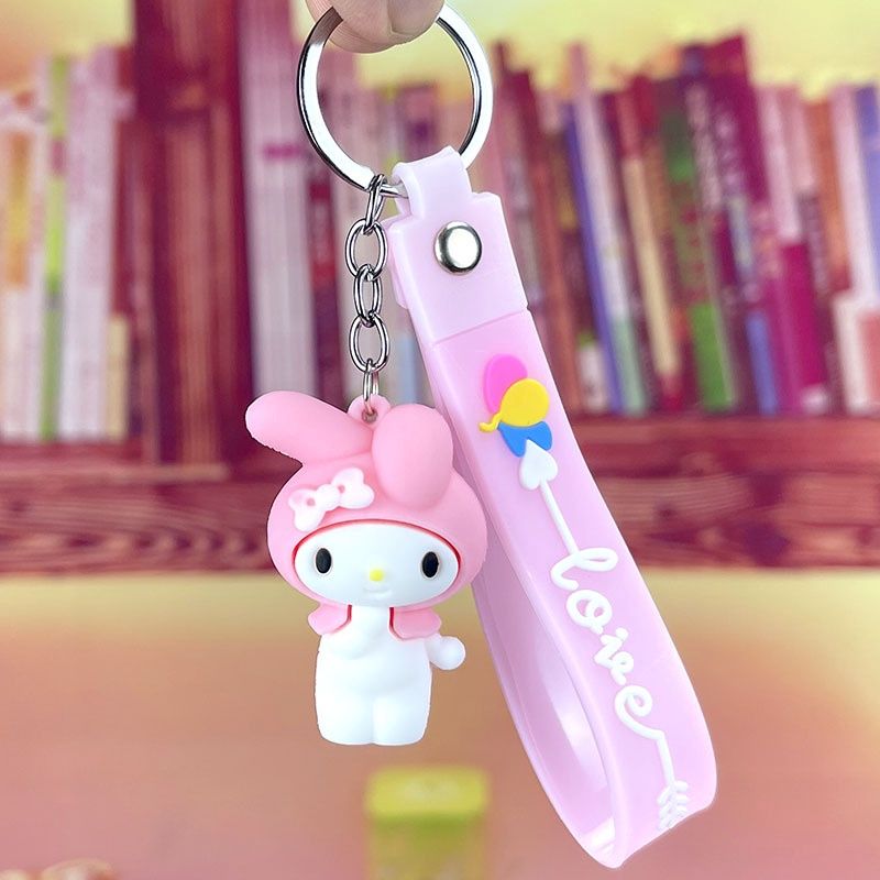 Meiqi Cartoon Sanrio series key chain: Pink melody 30631
