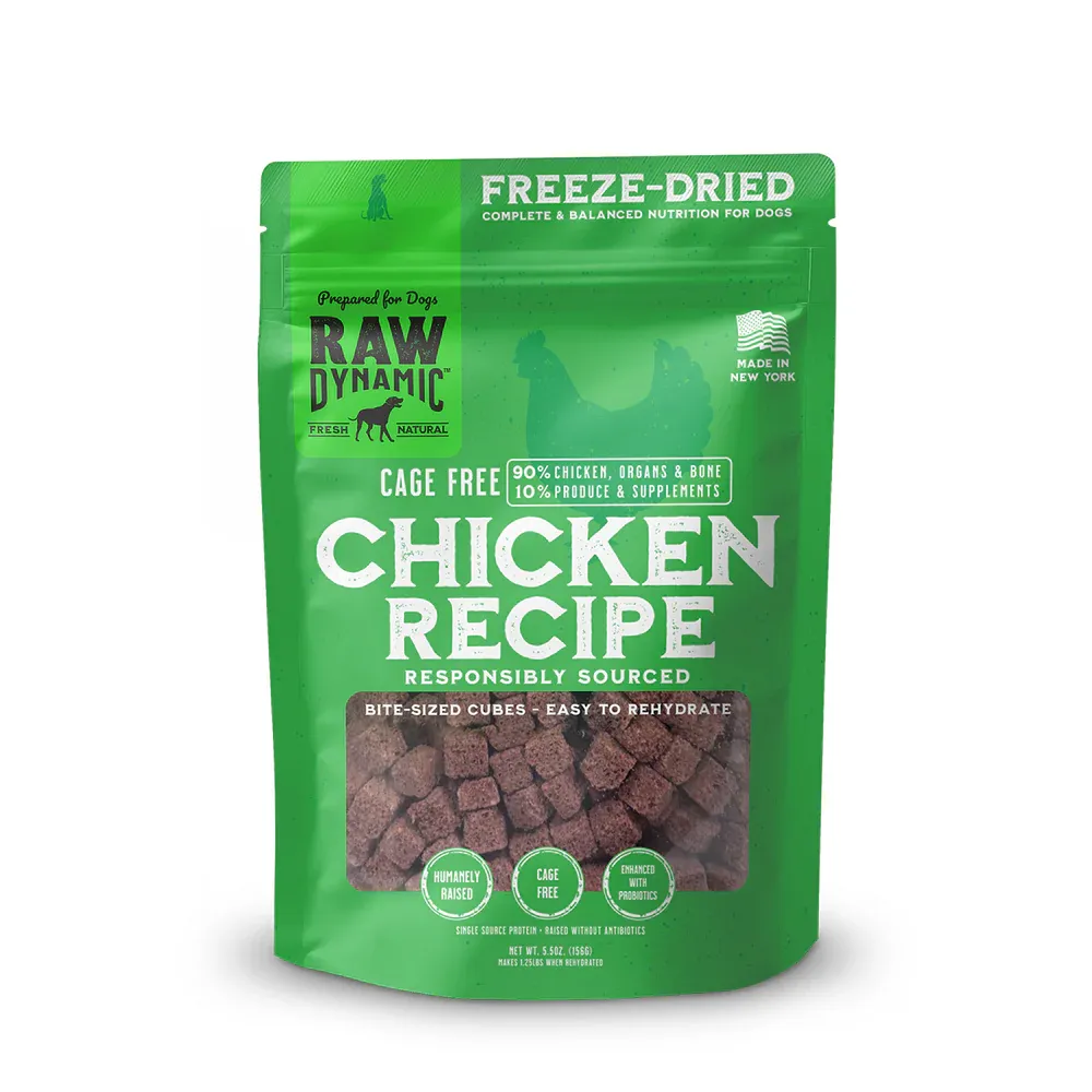 5.5oz CHKN RAW DYNAMIC FD DOG FOOD