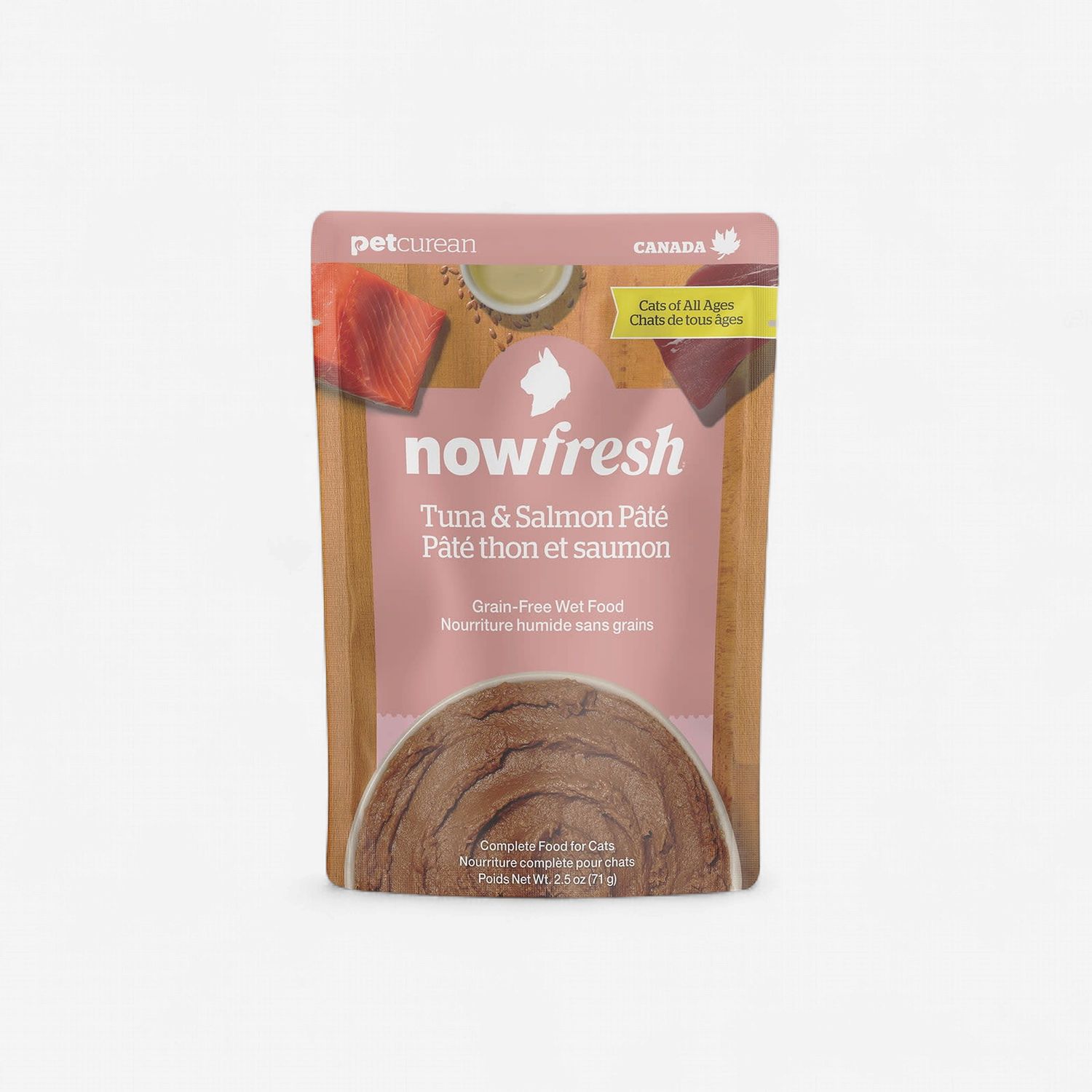 2.5oz Now Fresh Tuna &amp; Salmon Pate GF Wet Cat Food