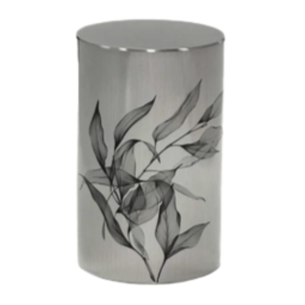 SS05 Silver cylinder Weaving black leaves SS05 Silver cylinder Weaving black leaves