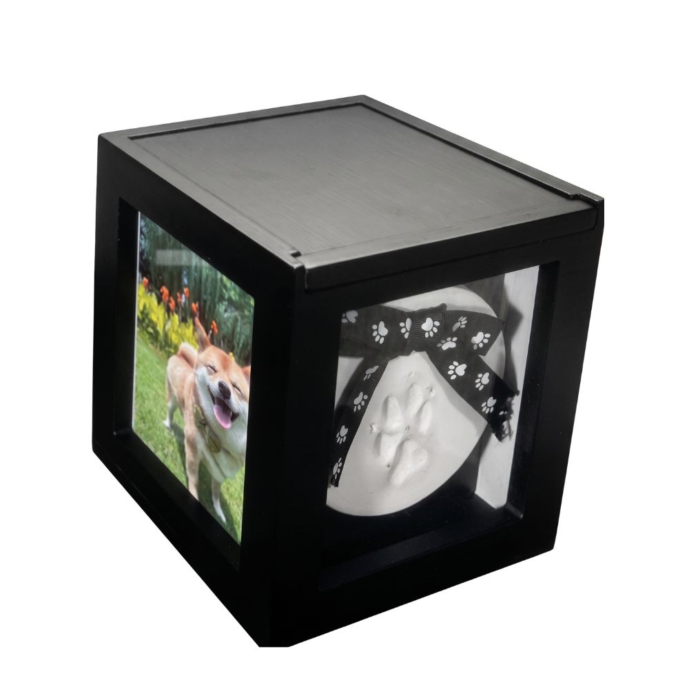 BMF1 Sliding top urn cube on swivel base