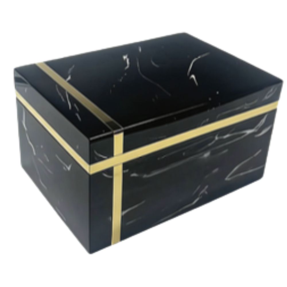 SS03 Rectangle Black with gold strip SS03 Rectangle Black with gold strip
