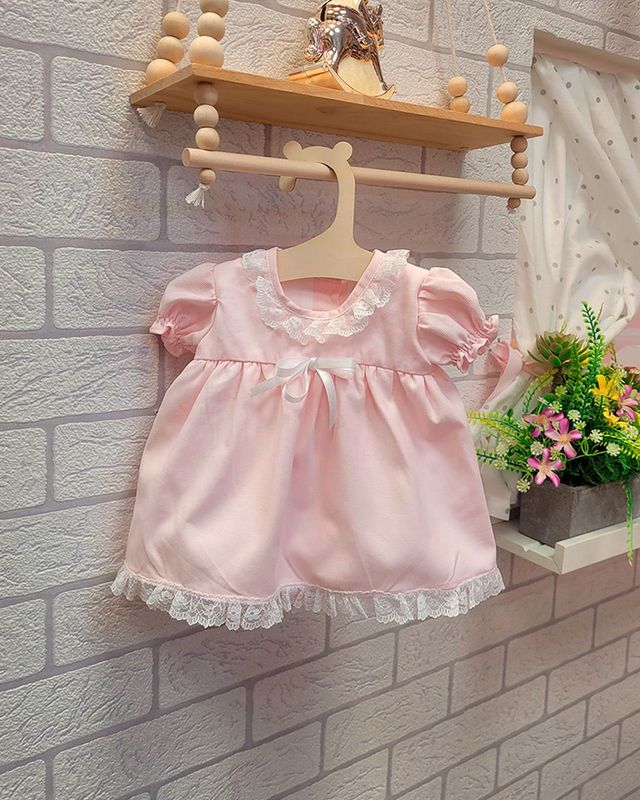 Vestido Reborn Encaje Rosa Vestido Reborn Encaje Rosa