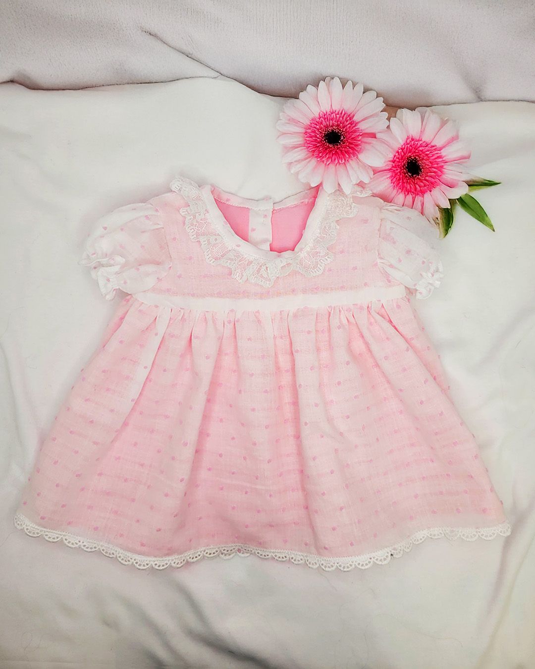Vestido Reborn Encaje Floral