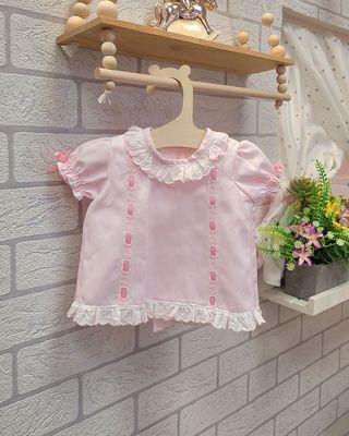 Conjunto Reborn Rosa con Pasacintas Conjunto Reborn Rosa con Pasacintas
