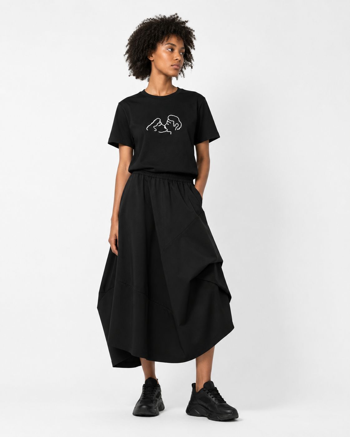 KUTA HOUSE T-shirt 'Kiss' (Black)