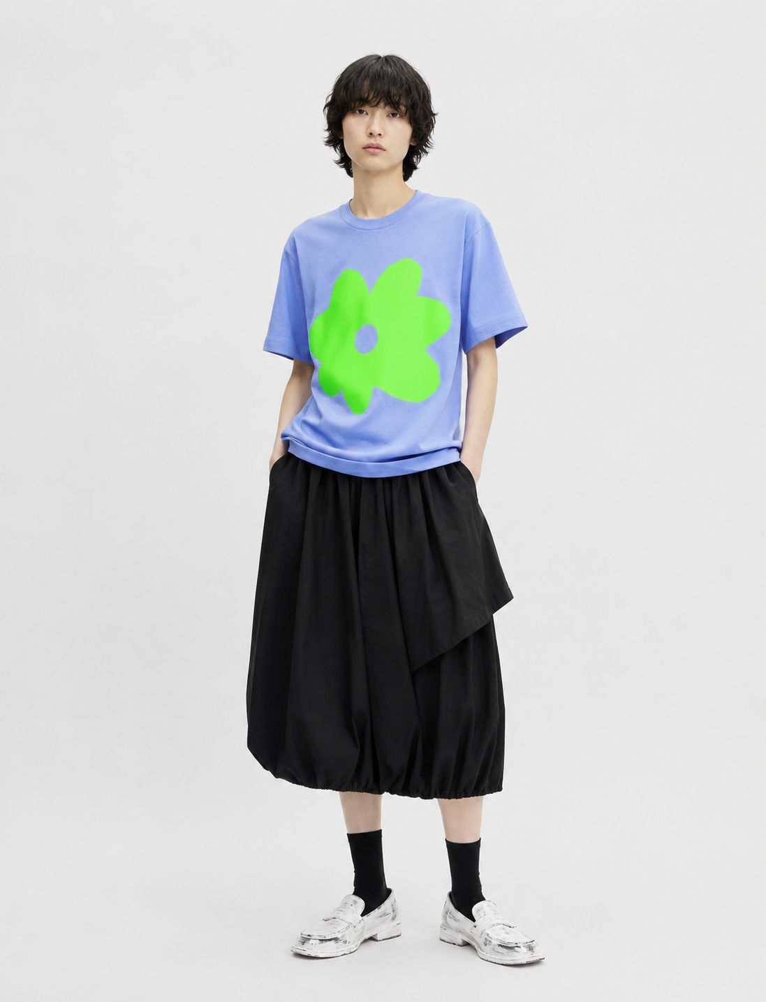 KUTA HOUSE T-shirt 'Green Flower'
