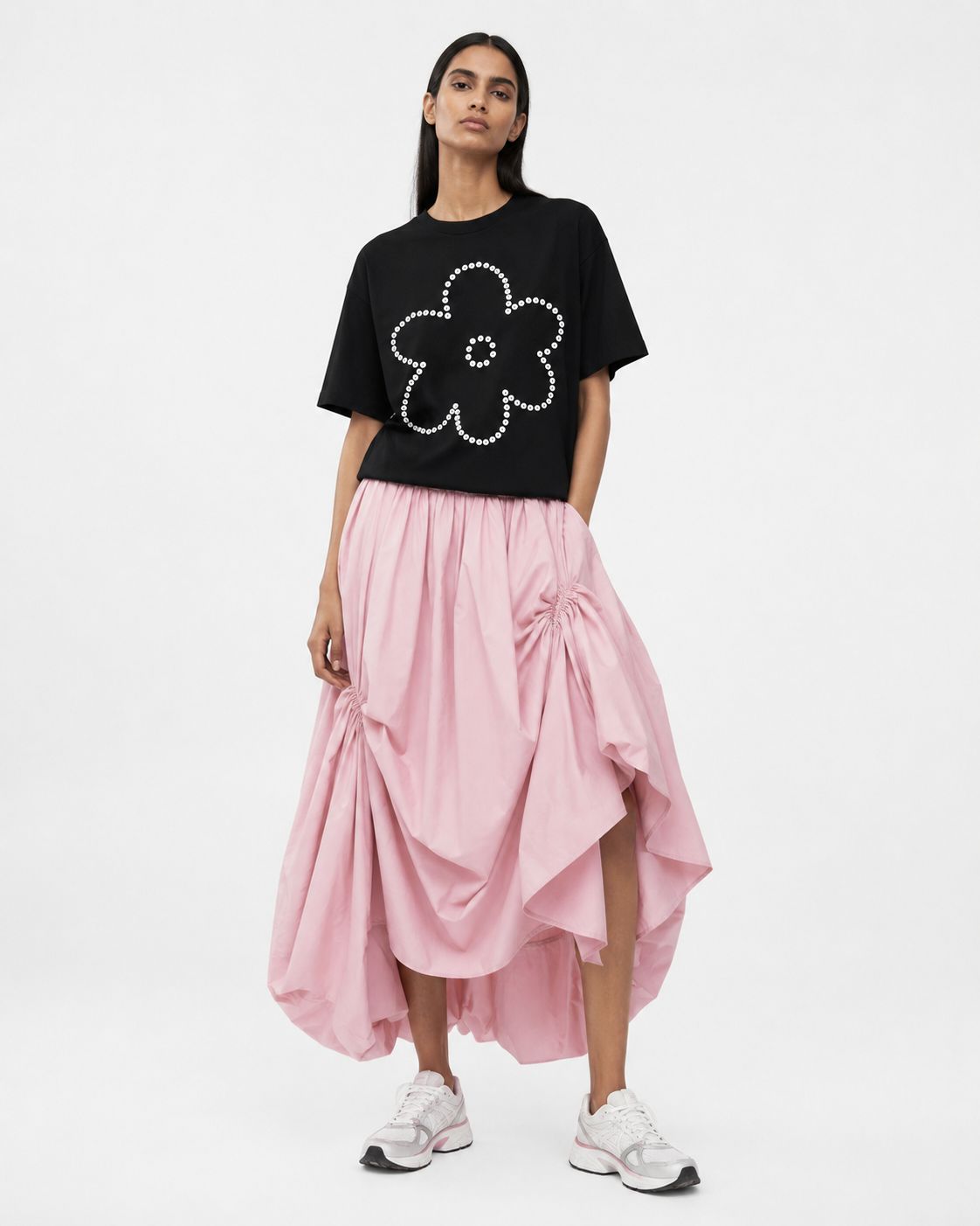 KUTA HOUSE T-shirt 'Flower Button'