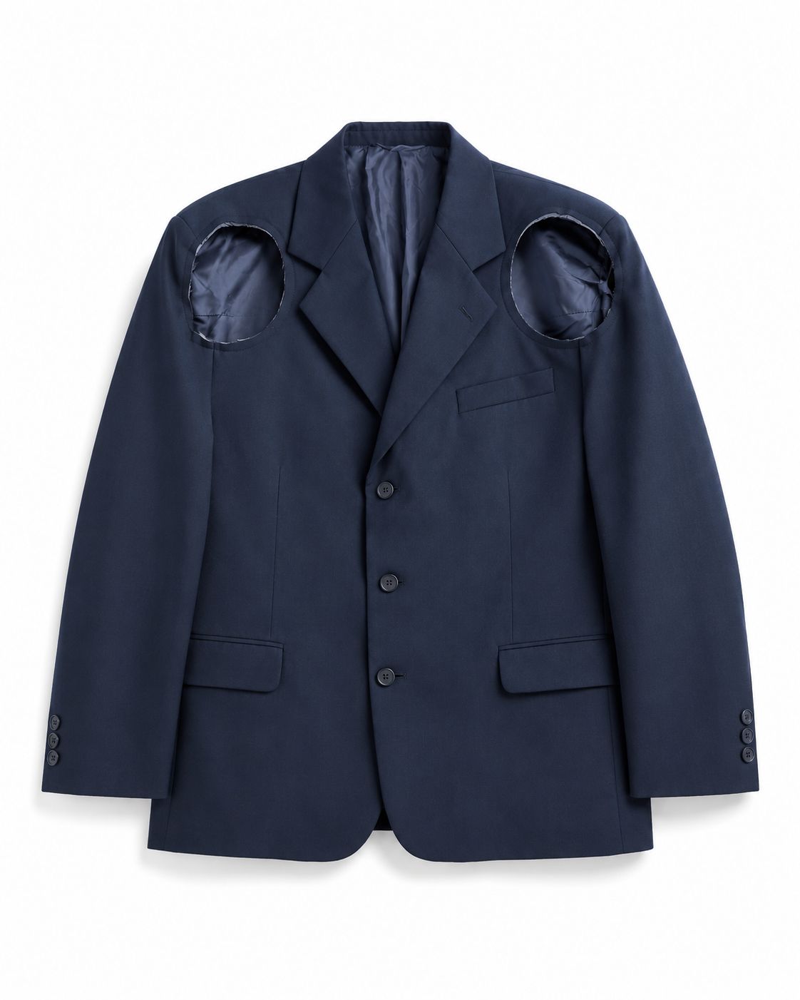 KUTA HOUSE 'Navy blazer with cutout'