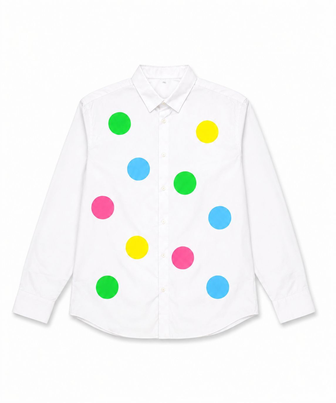 KUTA HOUSE 'Colorful Polka Dots Shirt' (White)